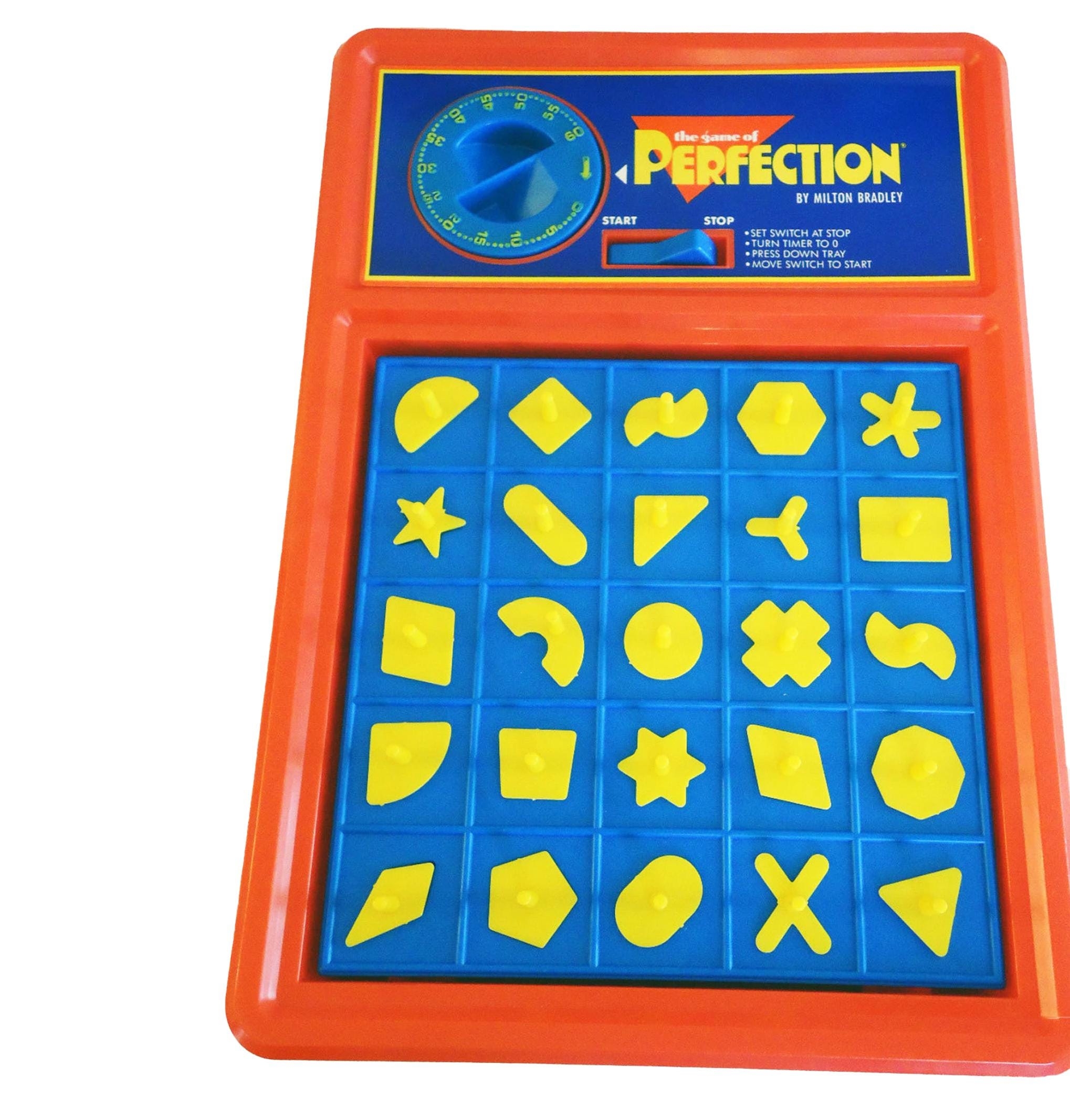 Vintage Perfection Board Game Milton Bradley Complete 1990s 90s Etsy