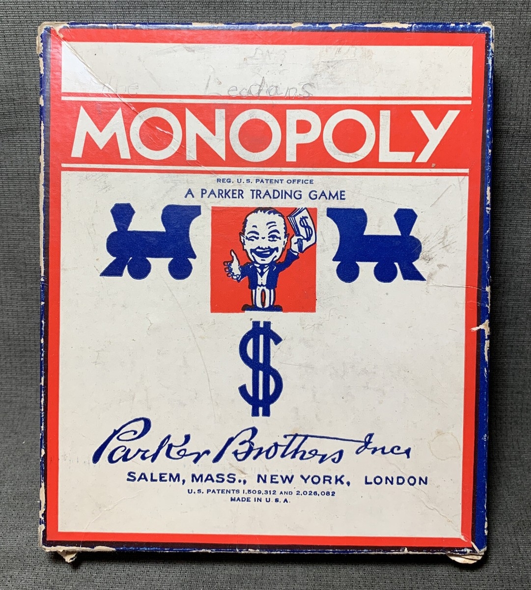 Vintage WWII Era MONOPOLY Board Game Wood Pieces 1935 Money Complete No Board EBay