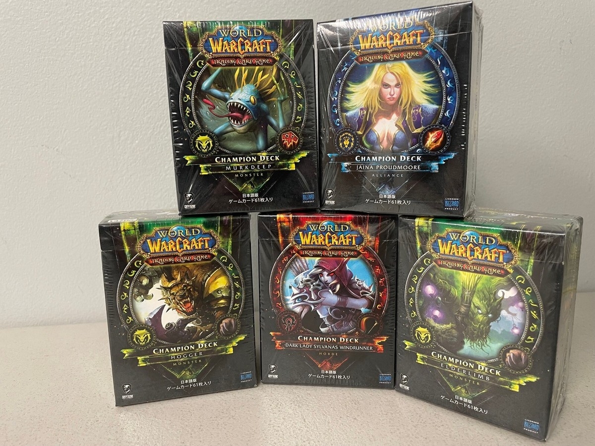 Warcraft TCG Trading Card Game Champion Deck Set Of All 5 Japanese EBay