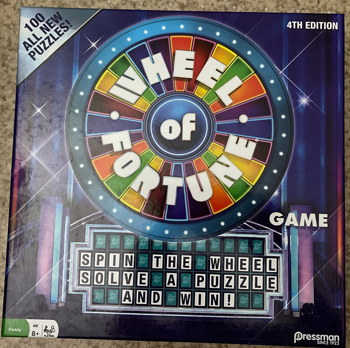 Wheel Of Fortune 4th Edition Board Game Brand New 100 ALL NEW PUZZLES EBay