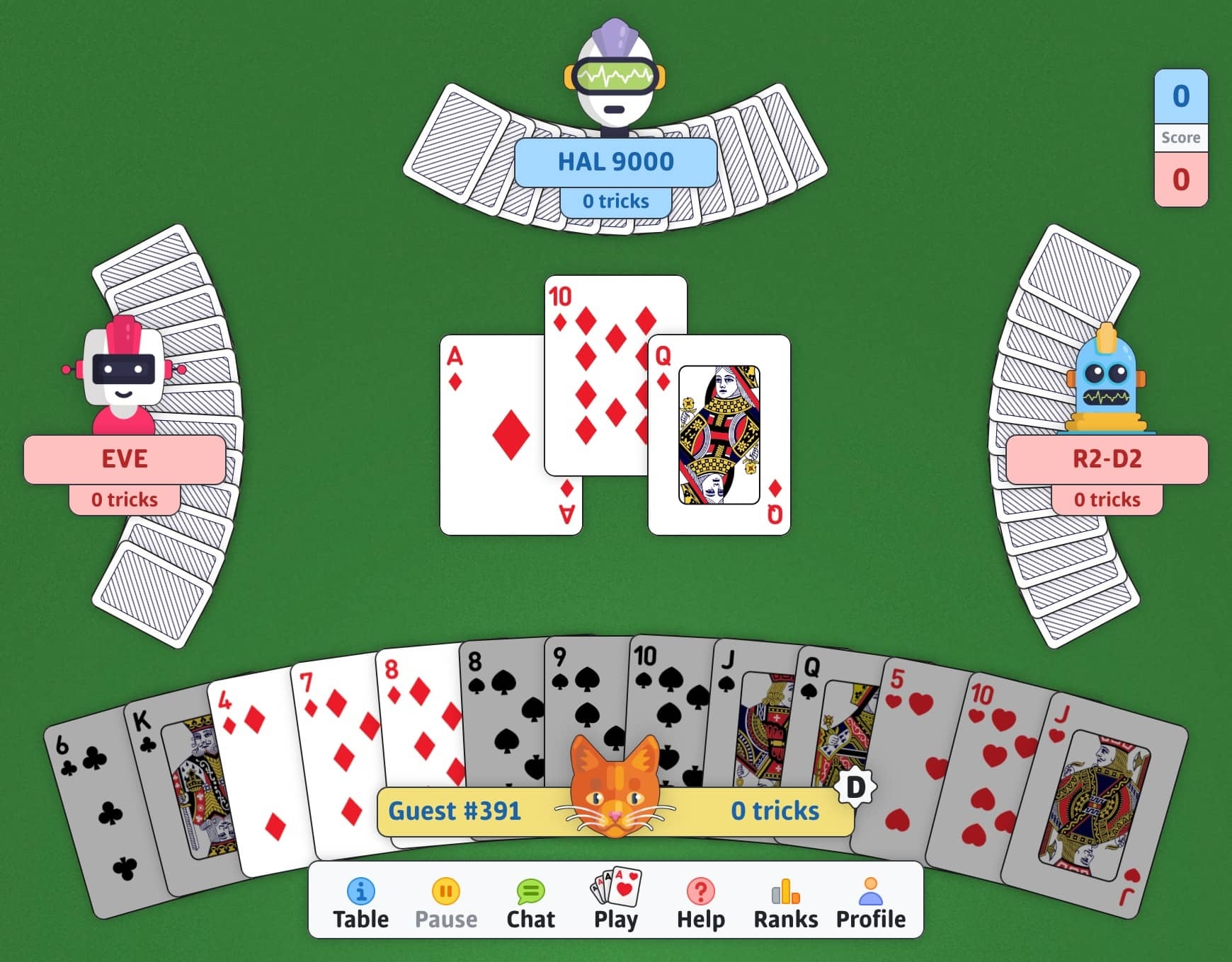 Whist Online Free Play Classic Card Games