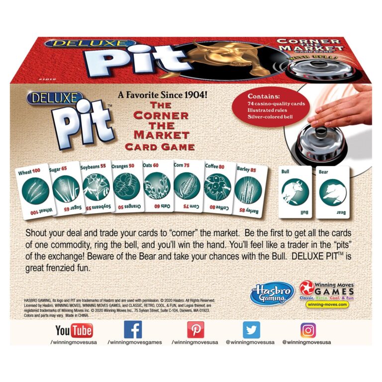 Winning Moves Games The Pit Deluxe Card Game Walmart