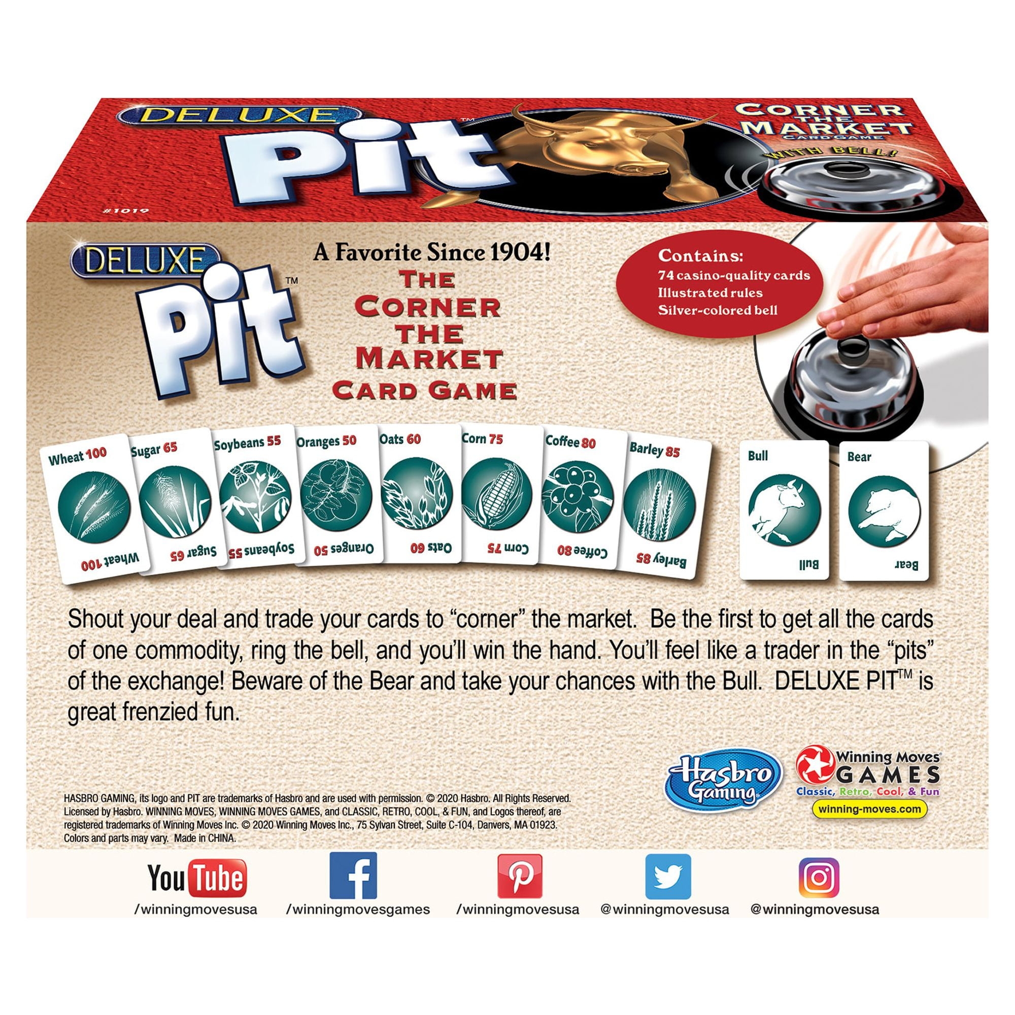 Winning Moves Games The Pit Deluxe Card Game Walmart