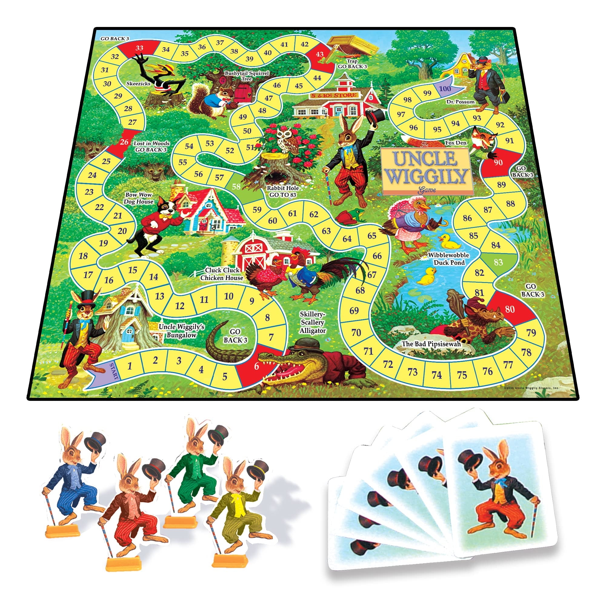 Winning Moves Uncle Wiggily Game Board Game With Simple Rhymes Numbers And Symbols For Ages 4 And Up 2 4 Players Walmart