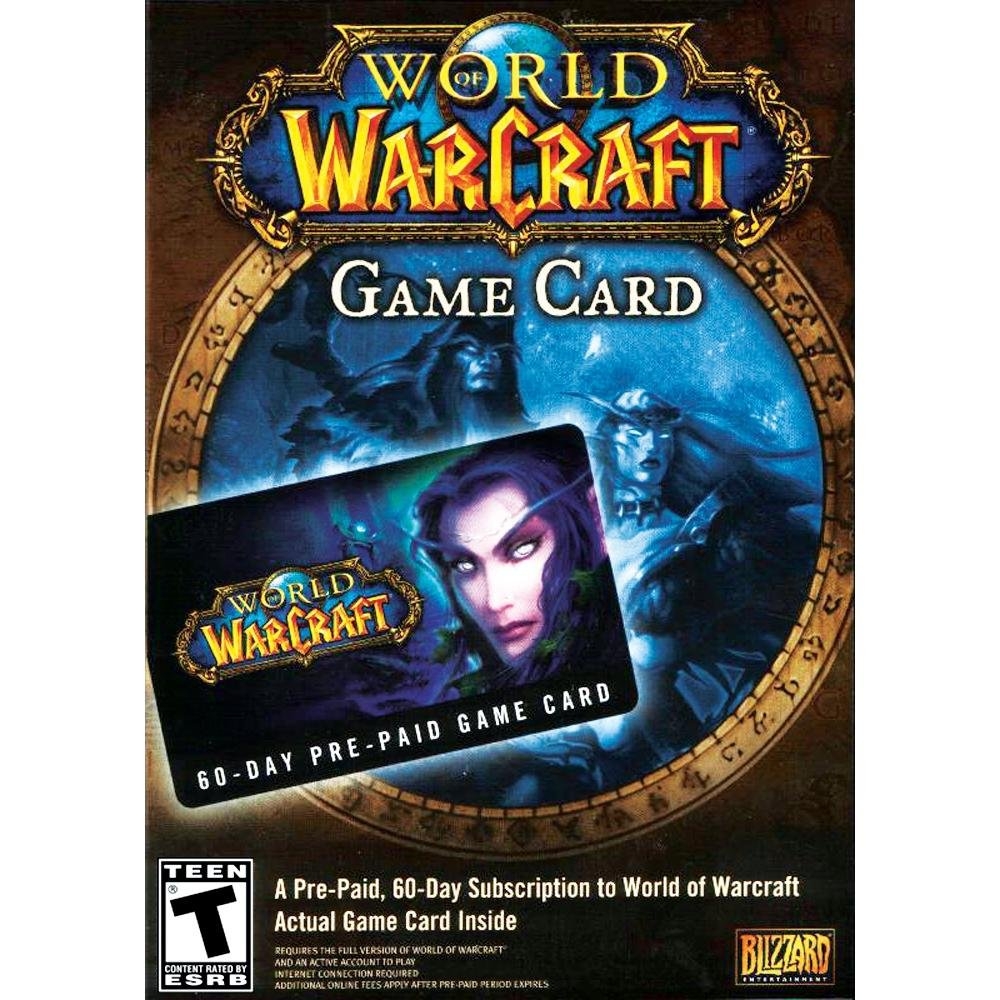 World Of Warcraft 60 Day Pre Paid Time Card PC Mac Amazon sg Video Games