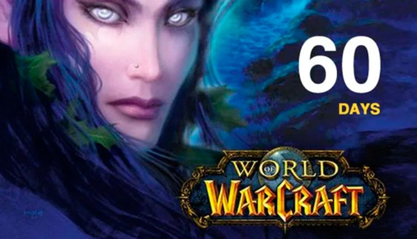World Of Warcraft 60 Day Time Card US 