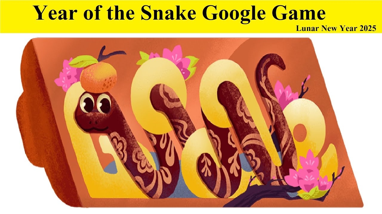 Year Of The Snake Google Game Lunar New Year 2025 How To Play Google Snake Game YouTube