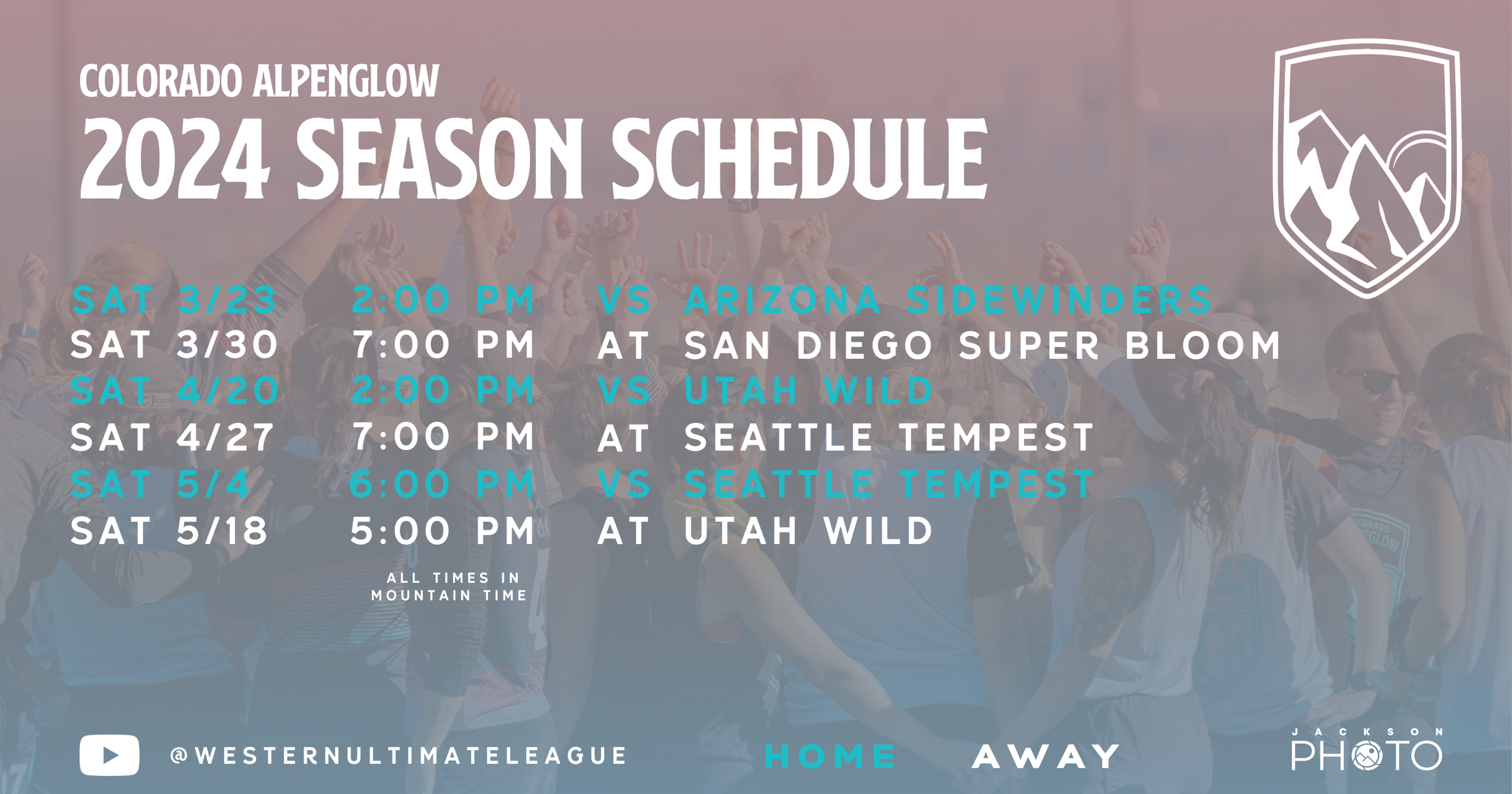 2024 Schedule Colorado Alpenglow
