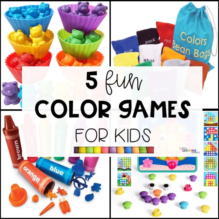 5 Fun Color Games For Kids VIDEO Little Learning Corner