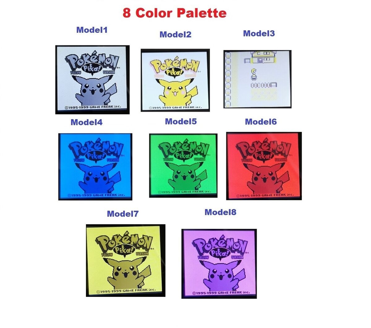 8 Color Palette Retrofit Gold Nintendo Game Boy Pocket Game Console GBP EBay