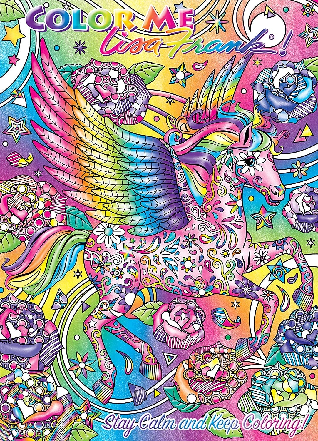 Amazon Lisa Frank Coloring Book For Adults Relaxation Set Advanced Lisa Frank Adult Coloring Book With 50 Stickers Lisa Frank Bundle Toys Games