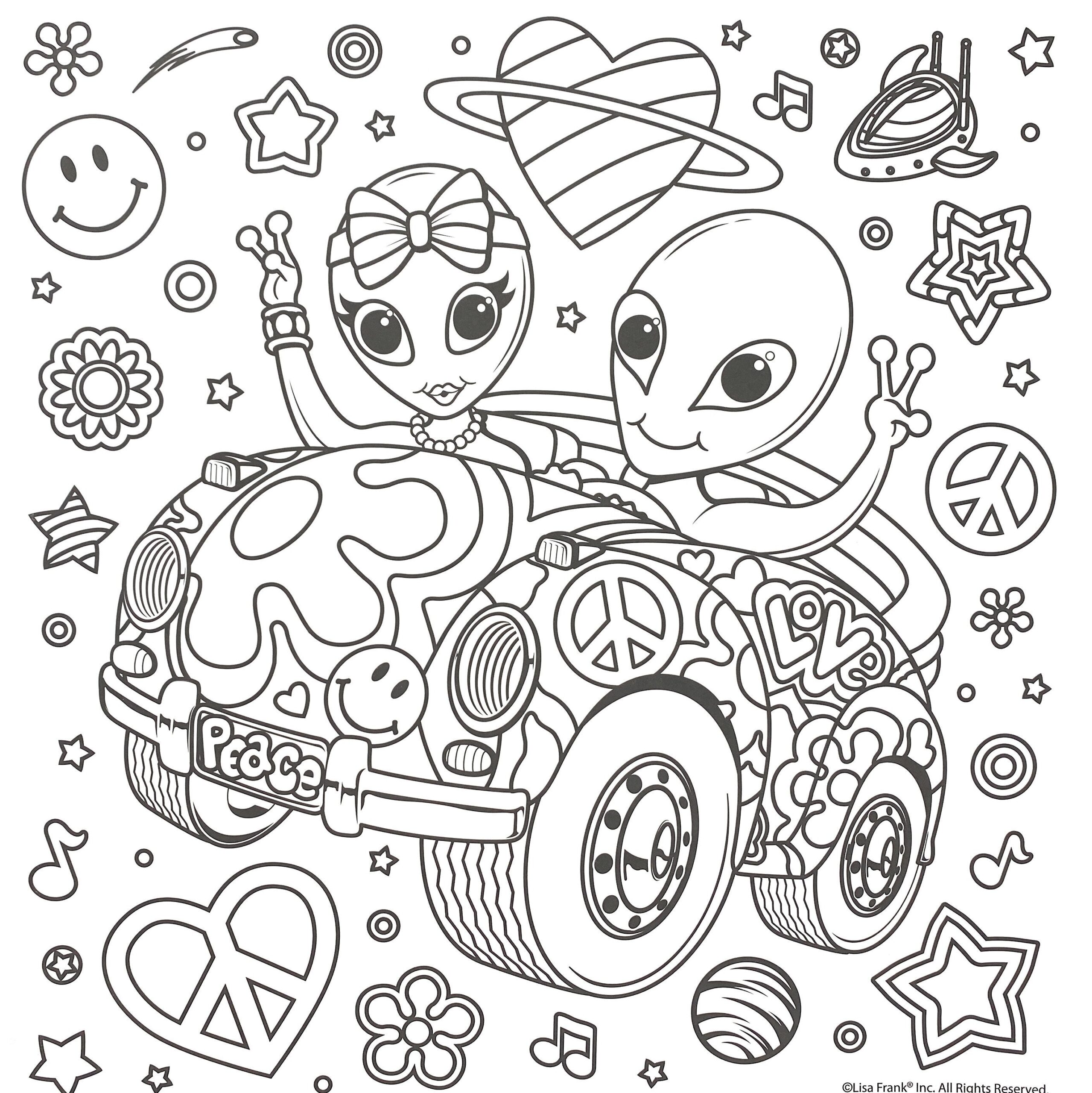 lisa frank coloring games