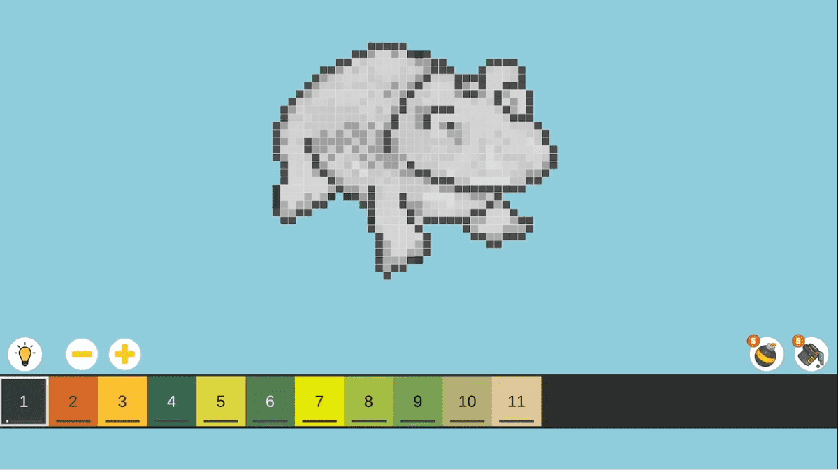 Color By Numbers Pixel House Play At Coolmath Games