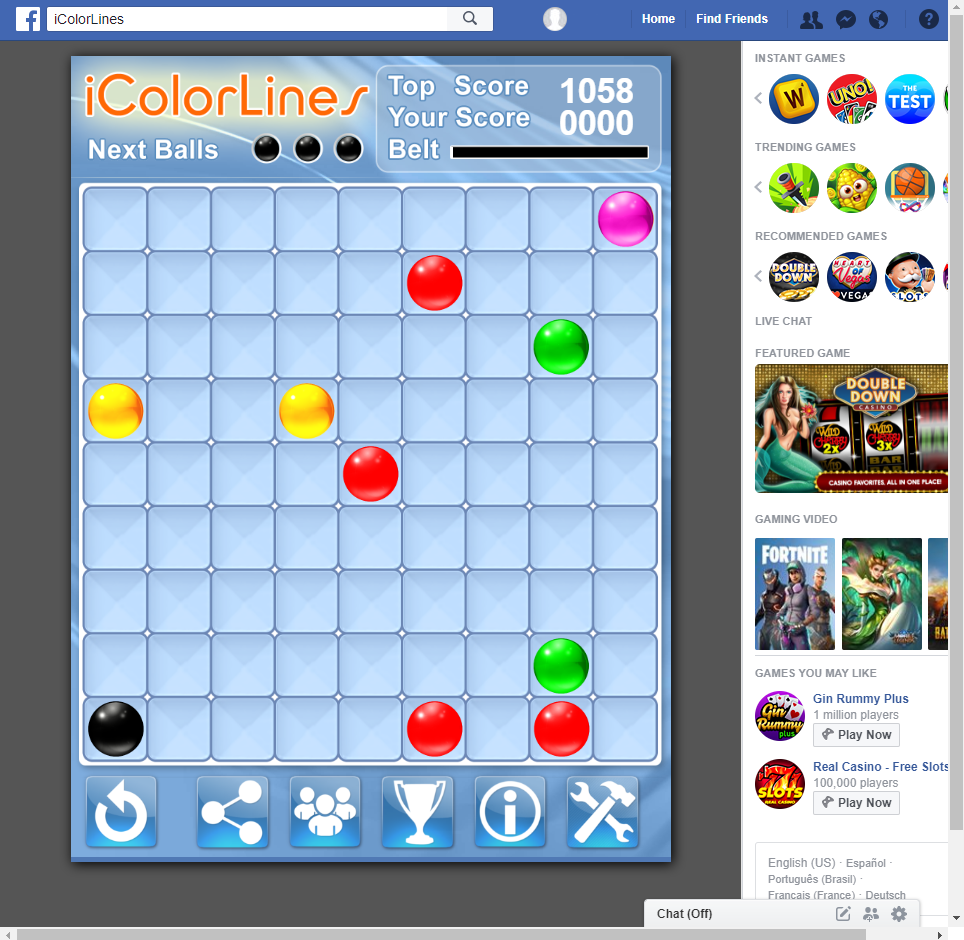 Color Lines Puzzle Game Is Popular On Facebook I Color Lines Puzzle Game