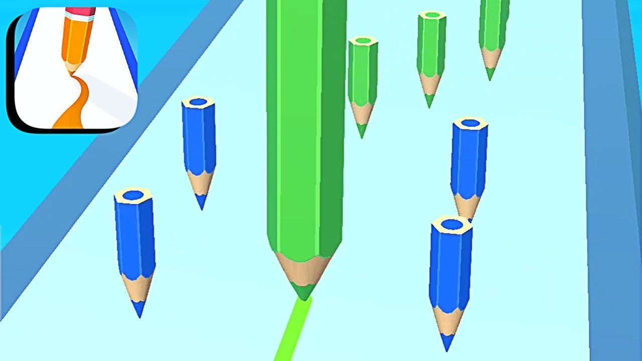 Color Pencil Run All Levels Gameplay Android ios Part 3 YouTube