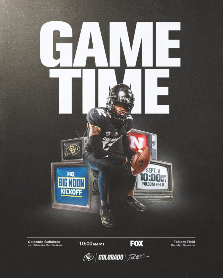Colorado Buffaloes Football On X Game Time Vs Nebraska Is Set GoBuffs Https t co RZADebKcRk X