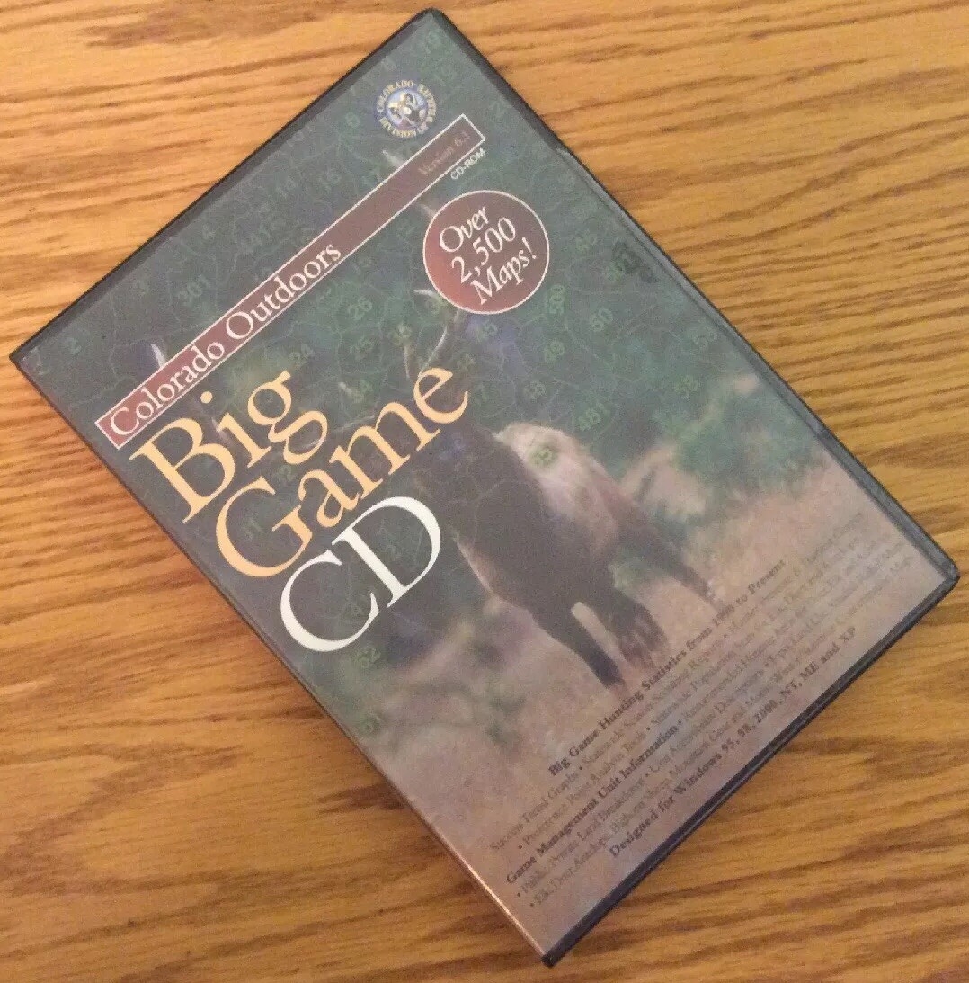 Colorado Outdoors Big Game CD Rom CO Division Of Wildlife Over 2500 Maps NEW EBay