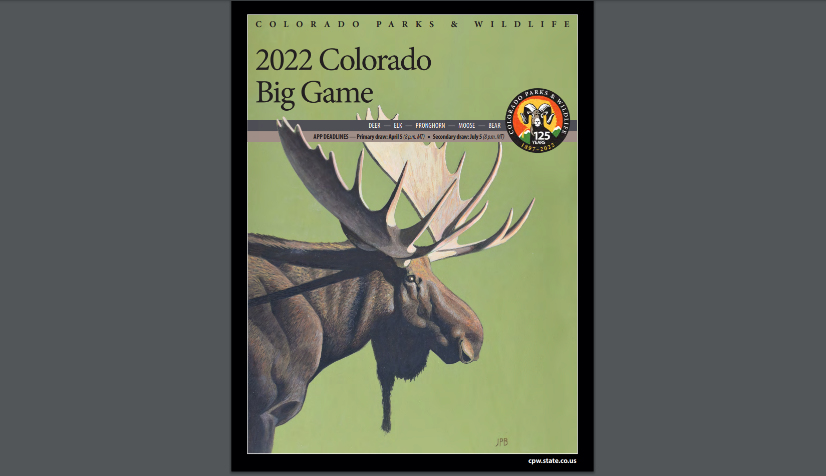 colorado parks and wildlife big game