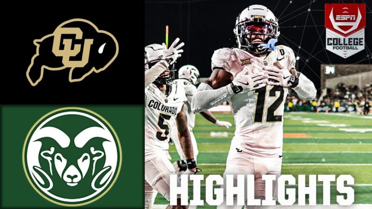 Colorado State Rams Vs Colorado Buffaloes Full Game Highlights ESPN College Football YouTube