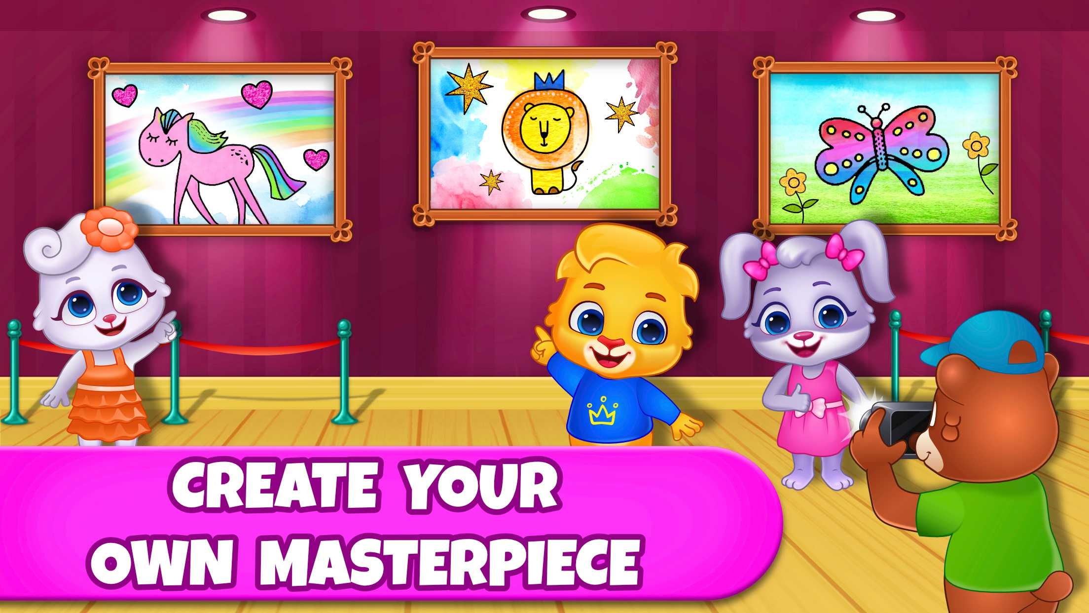 Coloring Games Coloring Book Painting Glow Draw