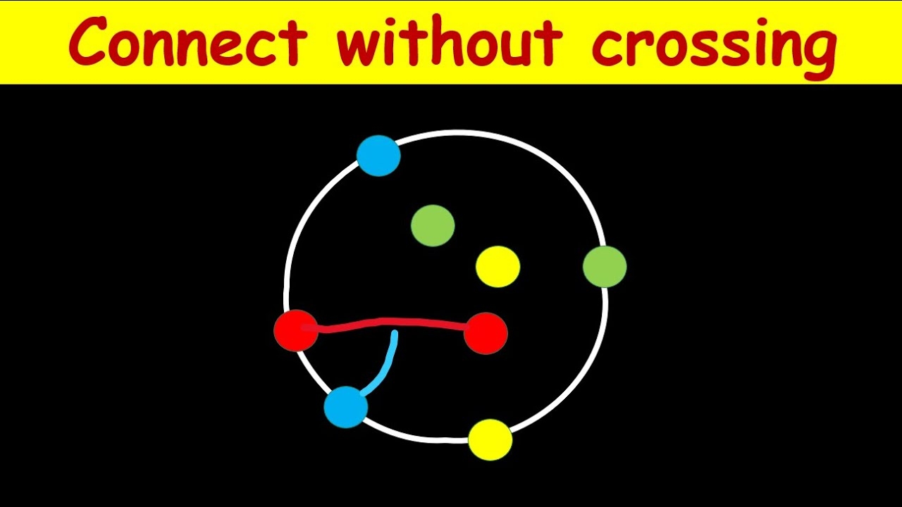 Connect The Dots Of Same Color Without Crossing The Lines IQ Test YouTube