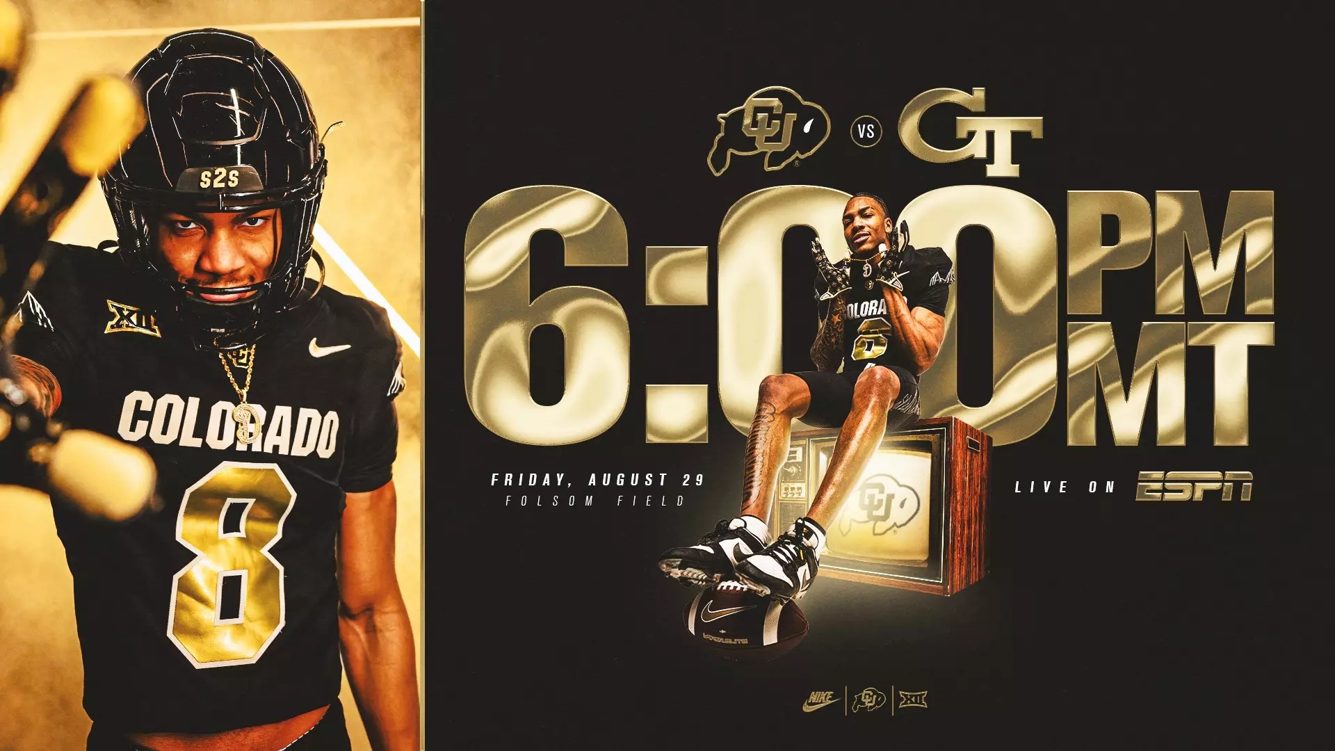 CU Georgia Tech Game To Kickoff At 6 PM On ESPN University Of Colorado Athletics