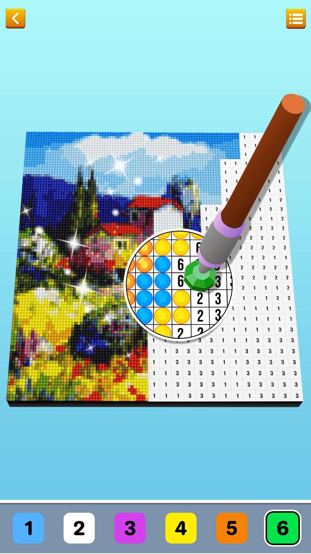 color by number game