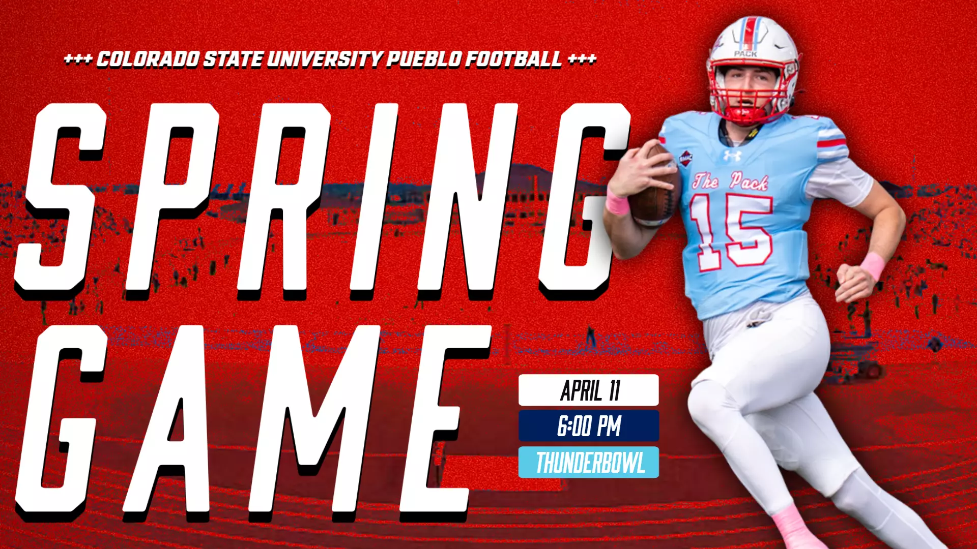 Football Announces Home Spring Game Friday In ThunderBowl Colorado State University Pueblo