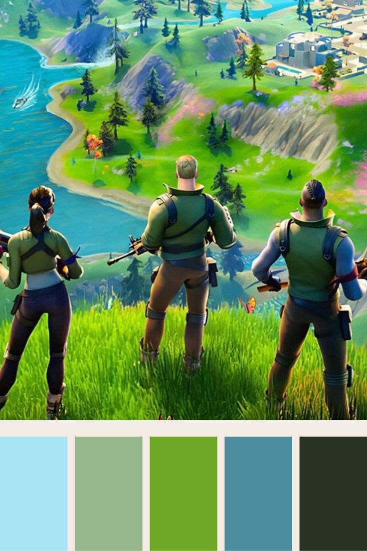 Fortnite inspired Color Palette