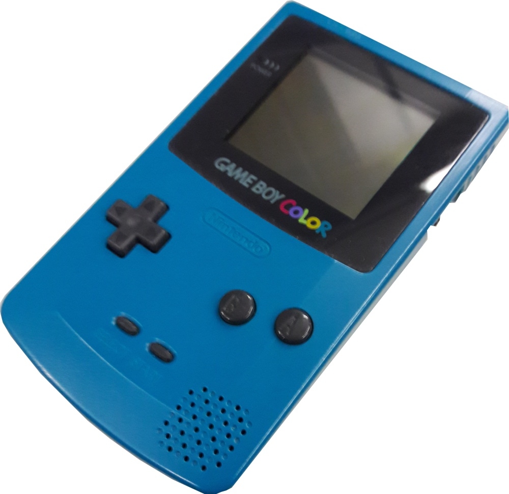Game Boy Color Teal Game Console Computing History