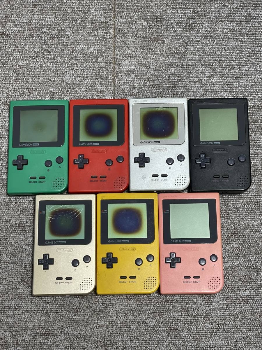 GameBoy Pocket GBP Lot Of 7 Set Nintendo Random Color Console From Japan Junk EBay