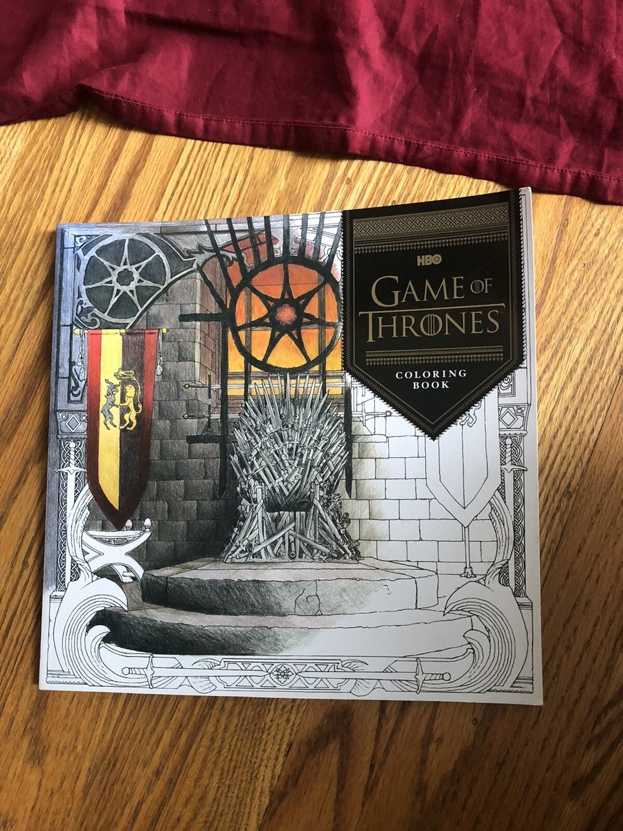 HBO s Game Of Thrones Coloring Book Game Of Thrones Accessories Game Of Thron 9781452154305 EBay