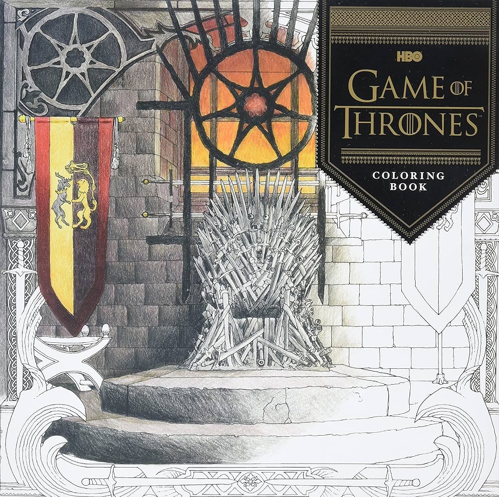 HBO s Game Of Thrones Coloring Book Game Of Thrones Accessories Game Of Thrones Party Gifts GOT Gifts For Women And Men Game Of Thrones X Chronicle Books HBO 9781452154305 Amazon Books