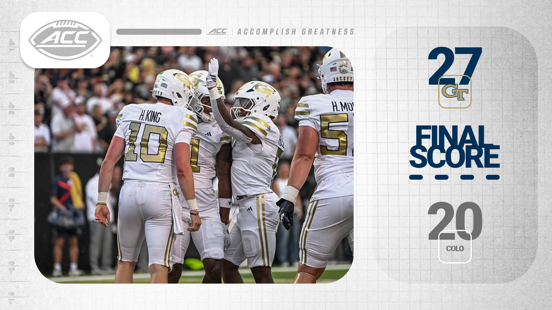 what's the score on the colorado game