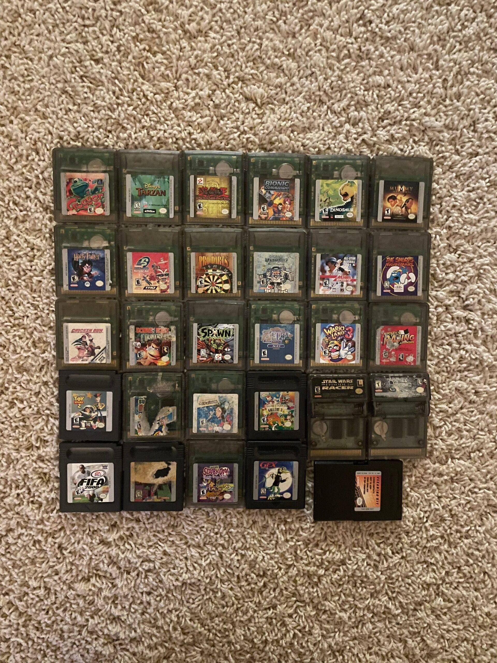 Nintendo Gameboy Color Games Collection Etsy