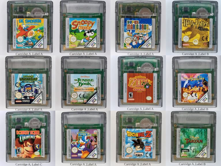 Original Gameboy Color Games All Tested Verified Authentic English Language Mulitilingual Wario Tetris DX Powerpuff Disney Harry Potter Etsy