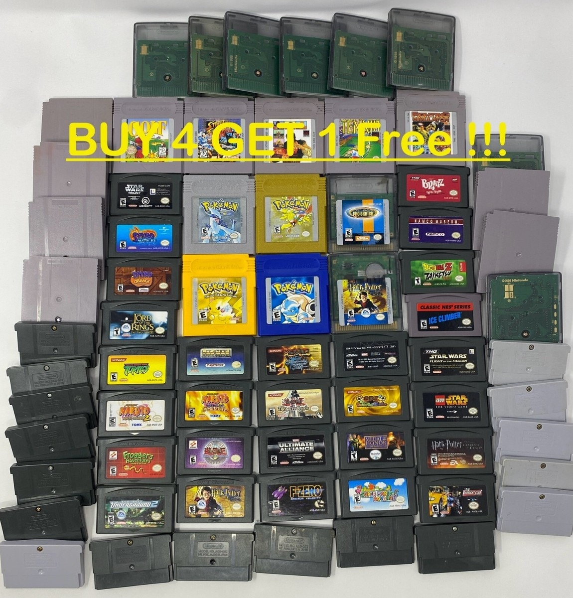 Original Nintendo Gameboy Gameboy Color Advance Video Games Buy 4 Get 1 FREE EBay