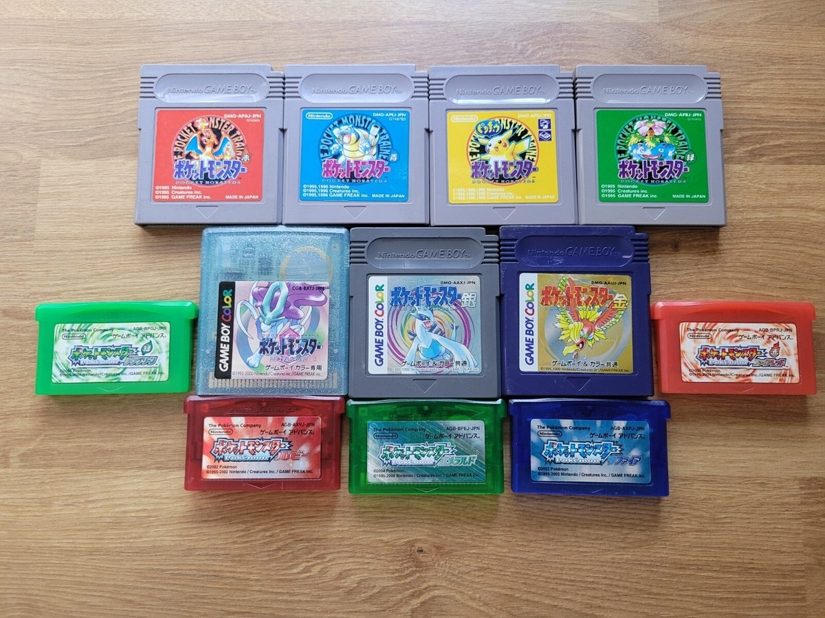Pokemon Games GB GBC GBA Cartridge Only Japanese Ver Cleaned Tested US SELLER EBay