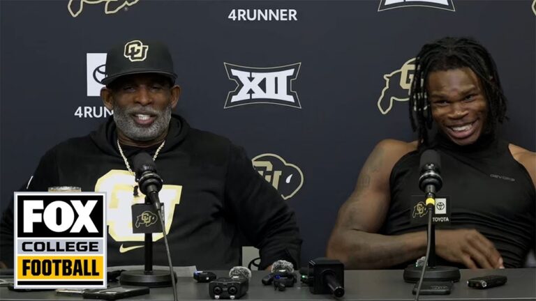 Postgame Interview Deion Sanders And Travis Hunter After Colorado s OVERTIME WIN Vs Baylor YouTube