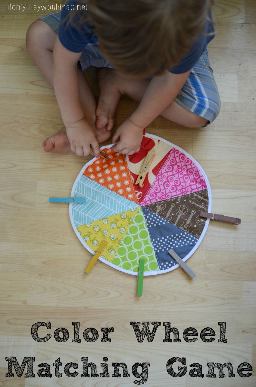 Preschool Color Wheel Matching Game Silo Sage