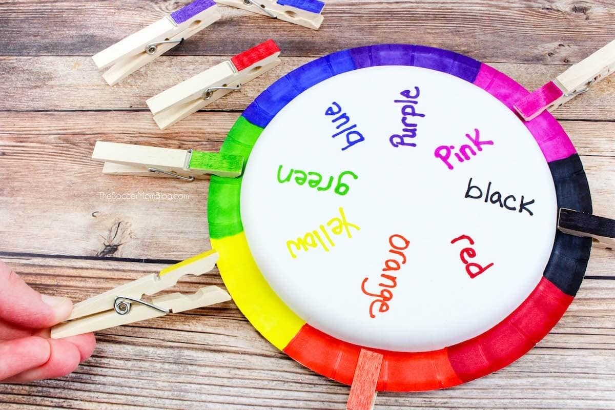 Rainbow Wheel Color Matching Game For Toddlers Preschoolers