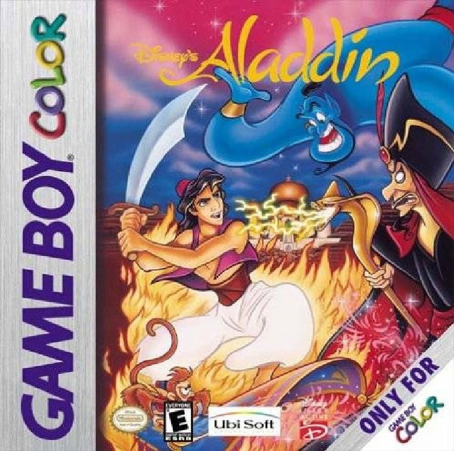 Restored Disney s Aladdin Nintendo GameBoy Color 2000 Adventure Game Refurbished Walmart