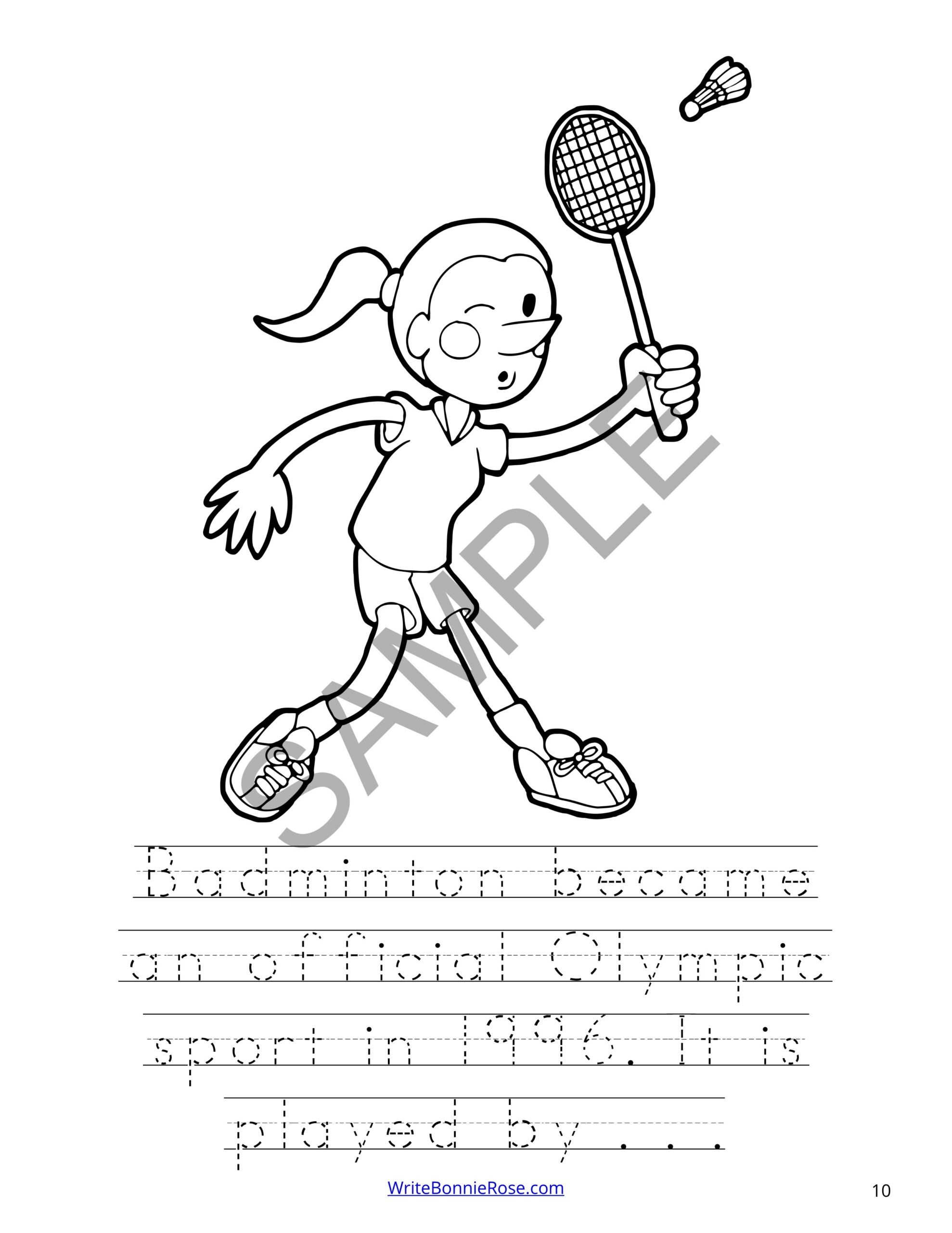 olympic games coloring pages