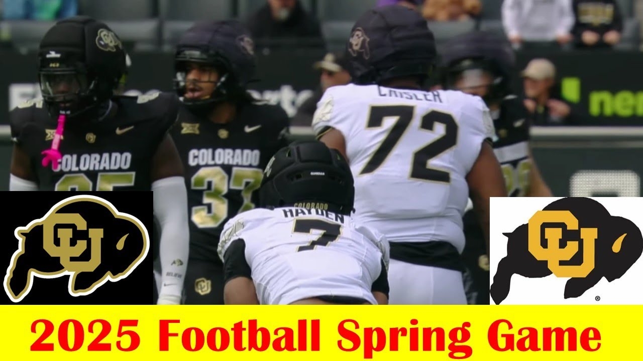 Team Black Vs Team Gold 2025 Colorado Football Spring Game Highlights YouTube