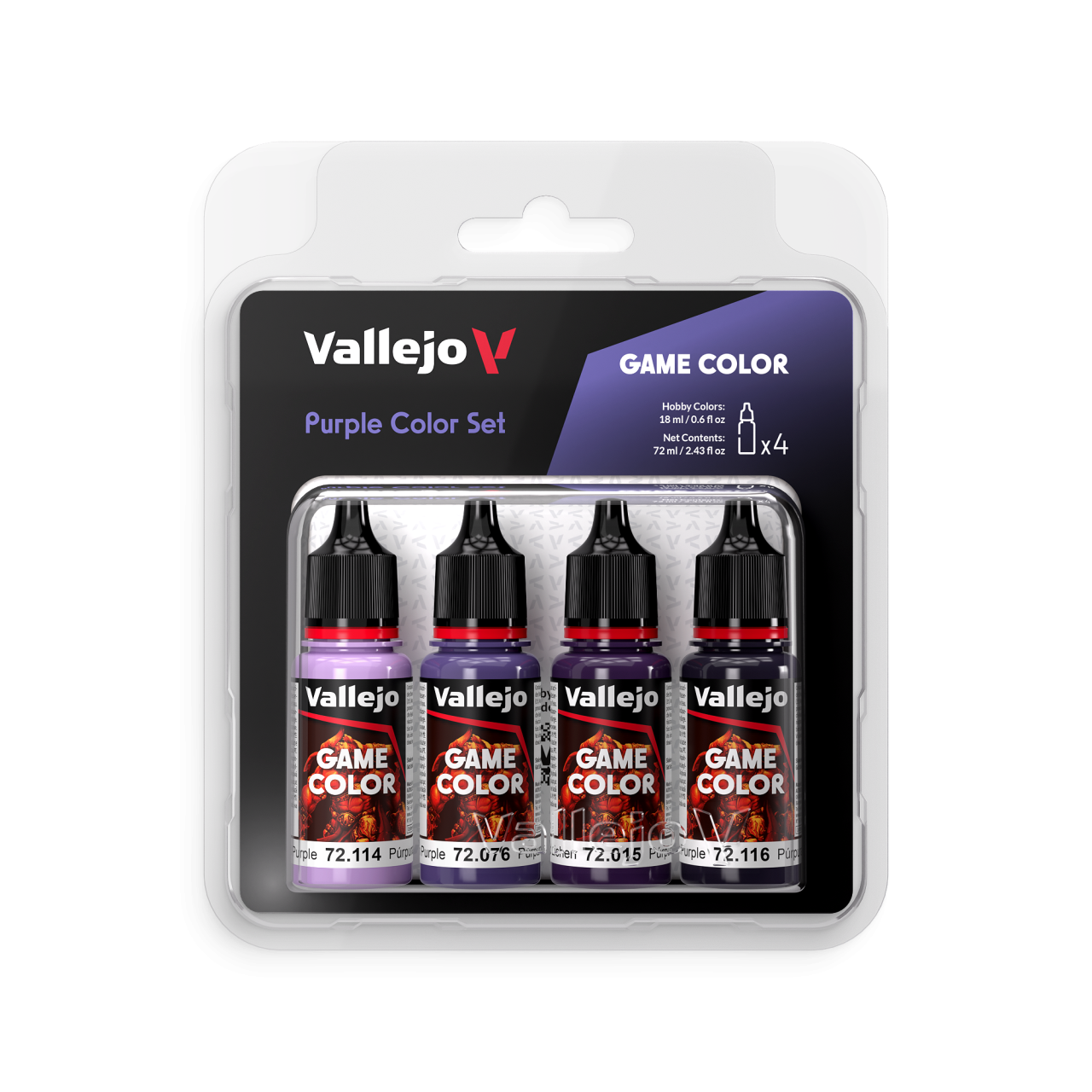Vallejo 72382 Game Color Purple Color Set Acryl Set